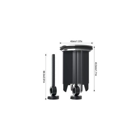 Tappo universale per lavabo da 40 mm, 2 pezzi, in acciaio inossidabile e anticalcare, per lavabo, bidet, bagno - Crezuo