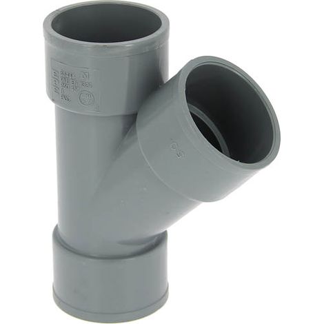 Culotte PVC femelle-femelle 45° Ø50