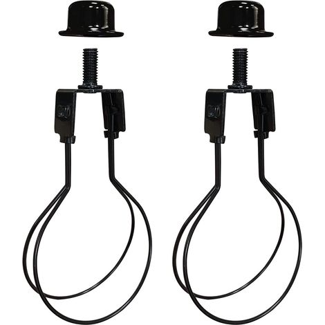 Adaptador de clip para pantalla de lámpara y bombilla, paquete de 2, adaptador de pantalla de lámpara con clip para asegurar pantallas de lámparas.