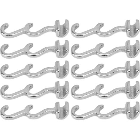 Lot de 10 crochets orthodontiques coulissants en acier inoxydable, accessoires de rechange pour crochets coulissants à sertir (gauche) (1/5)