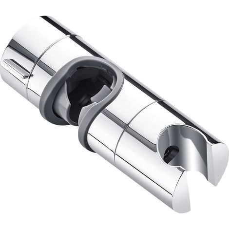Support de pommeau de douche, diamètre extérieur 18-25 mm. Pour barre coulissante de salle de bain, support rotatif à 360 degrés, ABS (argent) (1/5)