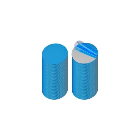 Lot de 100 plaquettes métalliques autocollantes argentées - 30 mm - Rondes - Aimants pour étagère Tonie - Points magnétiques Tonie - Plaquettes métalliques autocollantes pour téléphone portable (1/5)