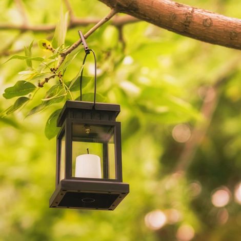 Blanc chaud lanternes solaires d'extérieur à suspendre avec   pour jardin, terrasse, pelouse, terrasse, parasol, tente, arbre, cour