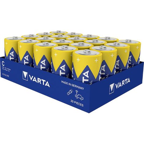 Varta Batteria 1/2 Torcia (C) Alcalina/manganese 7800 mAh 1.5 V 20 pz. (1/2)