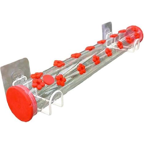 Lot de 2 mangeoires pour oiseaux, 50 cm, récipient pour nourriture ou eau pour cages et zones d'élevage domestiques.-AquaForge (1/5)