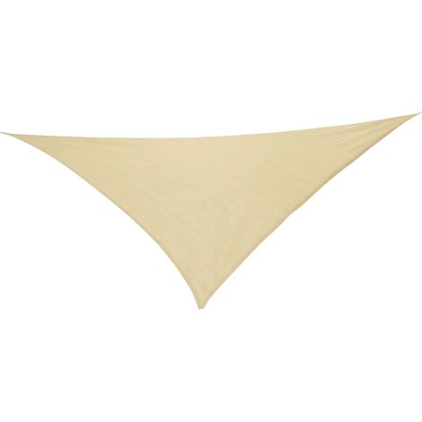 Toile d'ombrage triangle écru gazebo housse parapluie mt.5x5x5 - Salon (1/2)