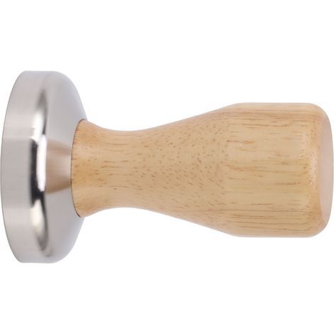 Kaffeetamper aus Edelstahl 304 mit Holzgriff zum Andrücken von Kaffeepulver, ideal für Zuhause oder Café, 51 mm (1/5)