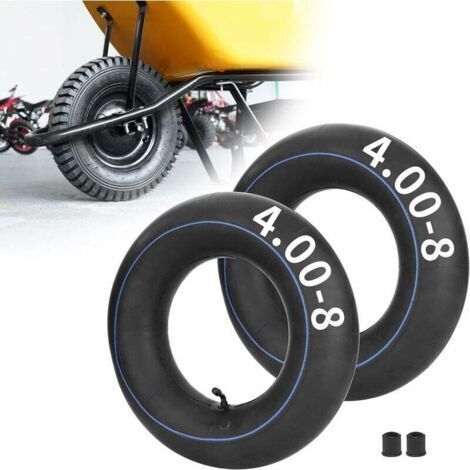 Lot de 2 tondeuses de Karting minibike à Chambre à air Robuste de 4.80/4.00-8 "Chariots à Main Brouettes Chariot Isobutylène Isoprène Caoutchouc (1/3)