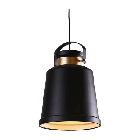 Vasco - lampada a sospensione factory, loft nero, 26 cm (1/4)