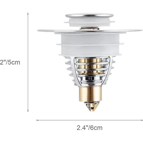 1 pc Bouchon Lavabo,Bonde de Lavabo Pop-Up,Universel Filtre de Vidange Anti-Bloqué de Lavabo en Acier Inoxydable,pour 32-38mm Trou Vidange Lavabo Bassin Cuisine Salle de Bain GROOFOO