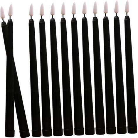 Lot De 12 Bougies Coniques Sans Flamme Led à Piles, Couleur (1/5)