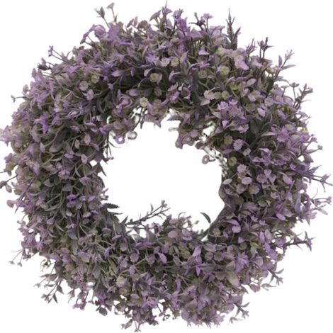 Couronne de voile de mariée artificiel, couronne décorative de porte, couronne artificielle 45 cm-AquaForge (1/5)