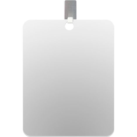 Miroir de courtoisie lumineux portable pour femme avec crochet adhésif, 1 miroir de courtoisie, 1 crochet, miroir de maquillage rechargeable pour maquillage, voyage, rotation réglable, LED L（ 13x
17CM