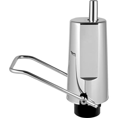 Pompa idraulica per sedia, escursione regolabile di 11 cm, carico massimo 200 kg, colore argento. (1/2)