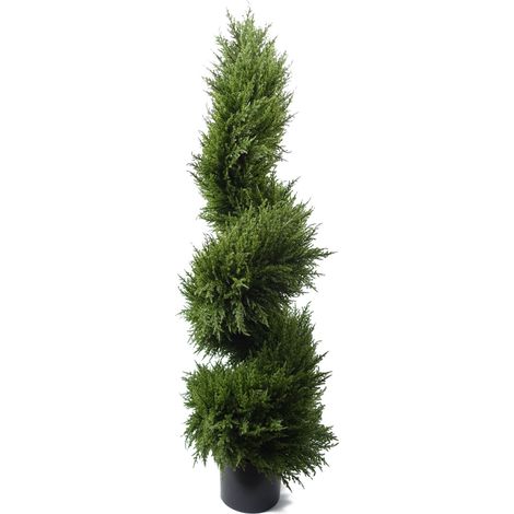 120cm Sprial Cypress Artificial Tree UV Resistant Outdoor (1/3)