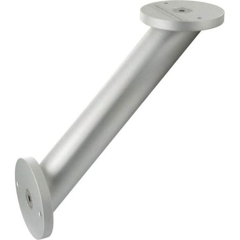 Console pour étagère en aluminium – Hauteur 205 mm – Diamètre 40 mm – Angle inclinaison 45° – Pour plateaux en bois – Finition mat (1/2)