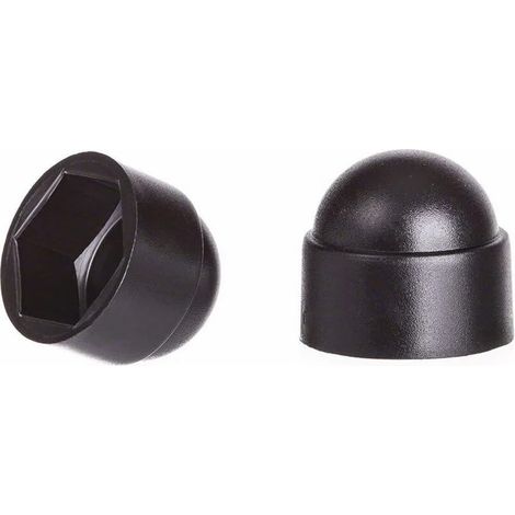 CSPARKV M10 Nut Covers for 17 Key Black 100 pcs.