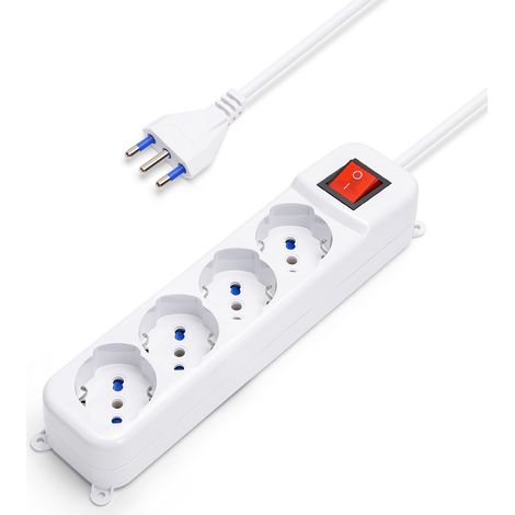 MULTIPRESA UNIVERSALE 4P CON INTERUTTORE (1/5)