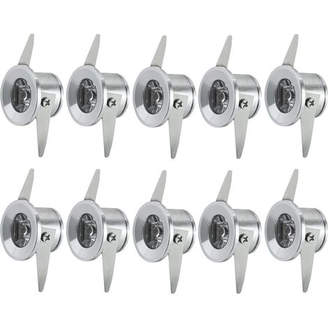 Downlight Lampes, Spot LED Encastré 1w Encastrées Petite Lampe Spot Plafonnier Led Plafonnier 10PCS Blanc chaud (3000K) (1/5)