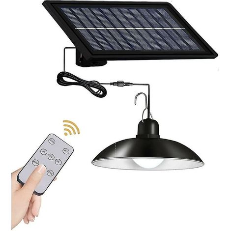 VURAHOME - Suspensions solaires Intérieure Ip65 Lampe étanche pour couloir Extérieur Hangar Grange Gazebo tête unique (1/5)