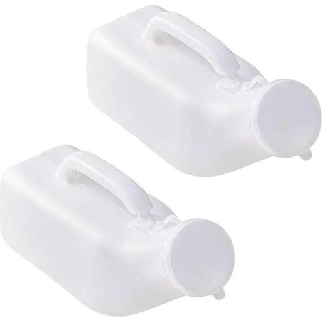 Urinoirs portables pour hommes, anti-déversement, 1200 ml, pour hôpital, incontinence, extérieur, voiture, voyage (blanc) (1/5)
