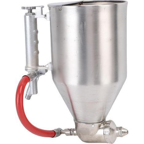 Zementmörtelspritzgerät, Spritzpistole mit Edelstahl-Luftbehälter für Außenwandanstriche, 1/4-Zoll-Einlass (1/5)