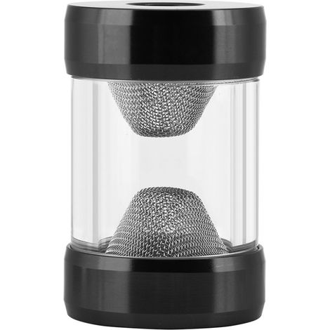 Filtre à eau G1/4 filetage interne pour refroidissement PC, écran fin en forme d'entonnoir (Noir) (1/5)