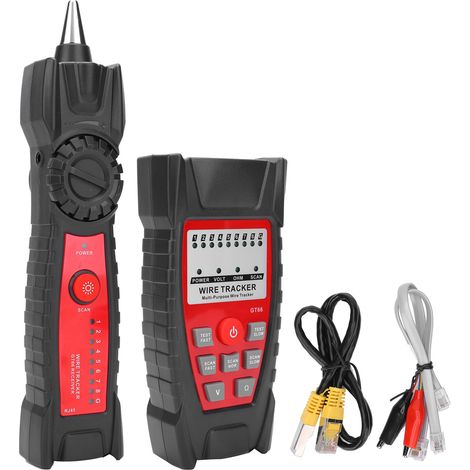 GT66 RJ11/RJ45 Multifunctional Cable Tester, Network Cable Tracer, Cable Finder (battery not included) (1/5)