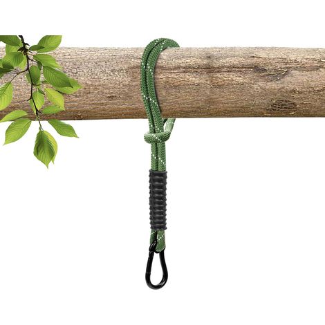 Corde de hamac corde balancoire,53cm hamac arbre corde suspension pour balancelle d'arbre d'escalade avec boucle d'alpinisme,pour balançoire de jardin sport d'escalade, capacité de charge 453kg (1/5)