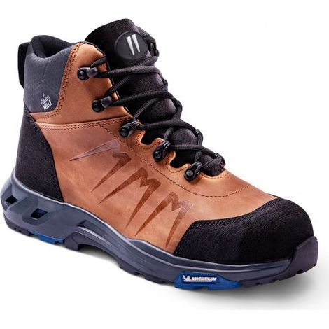 Hohe Schuhe Top Addict Brown Michelin S3 GASTON MILLE T.47 - ADHM347