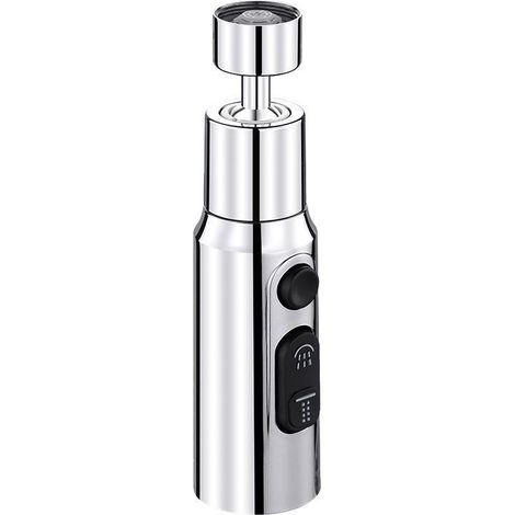 CCYKXA 360° drehbarer 3-Funktions-Küchenarmatur-Brausekopf, Armaturverlängerung, Strahlregler, Armaturverlängerung für Küchenspülen