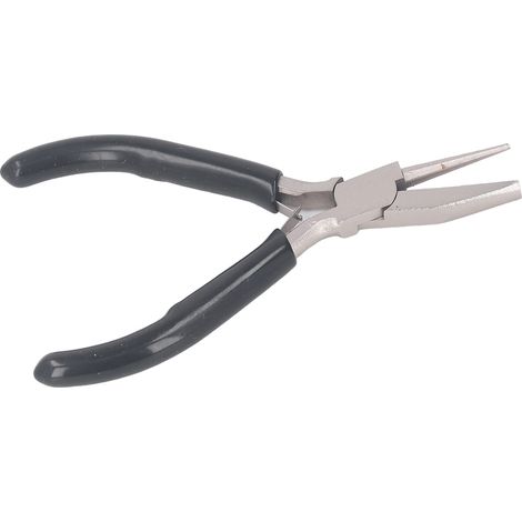 Pince à boucler les fils de 12,7 cm (5 pouces), pince à bec rond semi-concave, outil de bobinage en acier au carbone pour la fabrication de bijoux DIY (1/5)