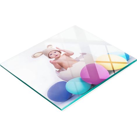 Tagliere da cucina decorativo in vetro con grafiche pasquali, 60x52 cm (1/5)