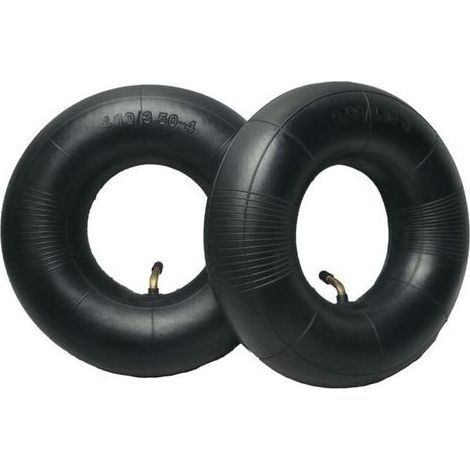 pair Fei Yu – Lot de 2 chambres à air en caoutchouc – Pour chariots et tondeuses à gazon – Valve en métal courbée – Usage domestique durable (1/4)
