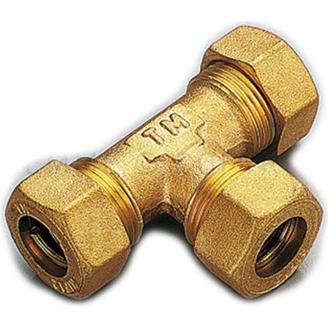 Raccordo 16x16x16 a tee t a compressione con tenuta o-ring