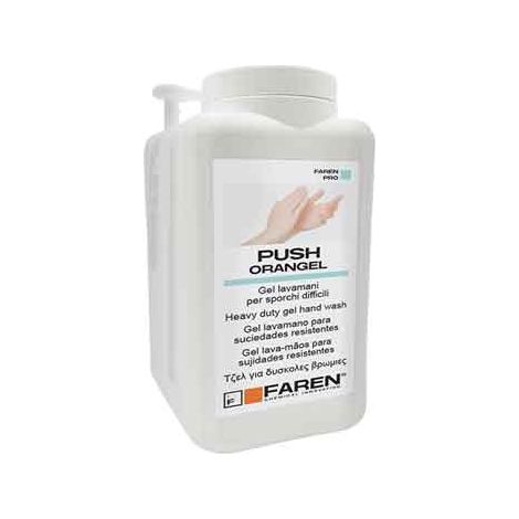 CREMA LAVAMANI GEL ABRASIVA 'PUSH ORANGEL' 5000 ml - con dosatore - FAREN