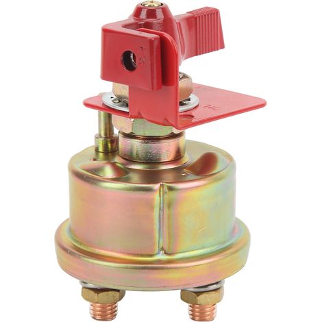 Interrupteur de Déconnexion de Batterie, Stabilise le Courant, Protège la Batterie, Isolateur de Coupure de Courant Manuel 12 V-48 V avec Plaque de Verrouillage pour Voiture,.