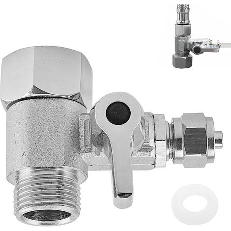 Wasseranschluss Adapter T-stück 3/8 X 3/8 X 1/4 Schlauch Wasseranschluss Wasseranschluss Verteiler Gartenschlauch Verteiler Wasserhahn Absperrhahn Absperrventil Adapter Zum Anschluss Von 2 Geräten (1/5)