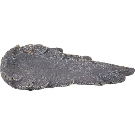 Pierre Tombale pour Animaux Ailes d'Ange Personnalisée DIY Marqueur de Mémoire pour Chats et Chiens Résistante à l'Eau Gris Roche (1/5)