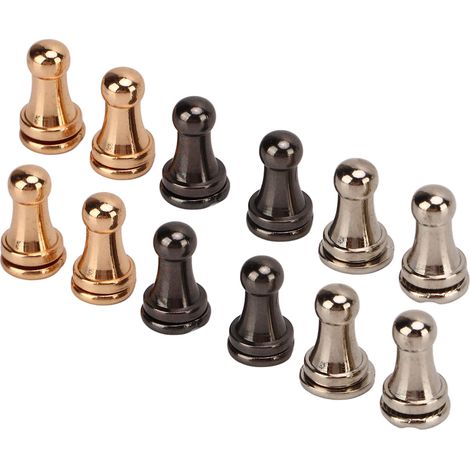 30 Vis Rivet Tête Ronde en Laiton Massif, Haute Dureté, Bonne Robustesse, Clous à Bouton Tête Boule pour Sac en Cuir et Ceinture (1/5)