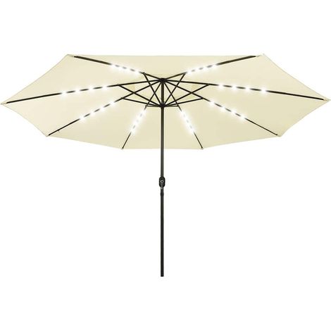Maison Exclusive - Sonnenschirm mit LED-Beleuchtung 400 cm Sandwe