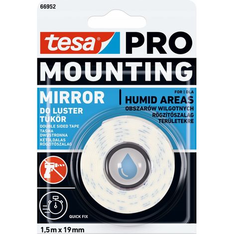Cinta adhesiva de montaje tesa PRO para espejos retrovisores, 1,5 m (1/3)
