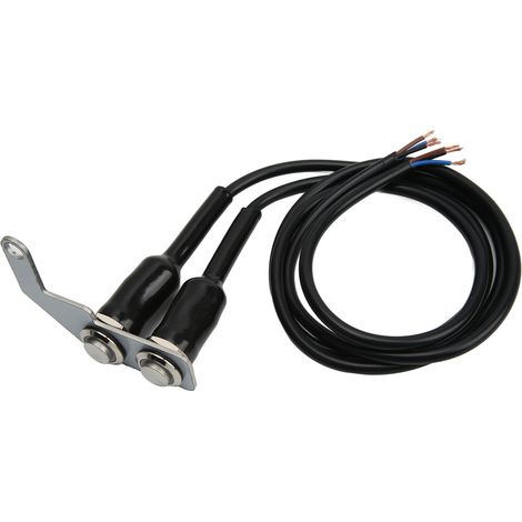Commutateur de Guidon de Moto, Interrupteur de Guidon de Moto LED Phare Antibrouillard ON OFF Bouton de Commutation avec Support en Acier Inoxydable pour Vélo électrique (Lumière bleue main droite).