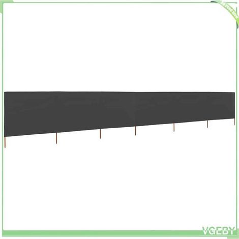 Paravent pliable 6 panneaux - FAFEICY - 47182 - Tissu non-tissé - 800 x 160 cm - Anthracite (1/5)