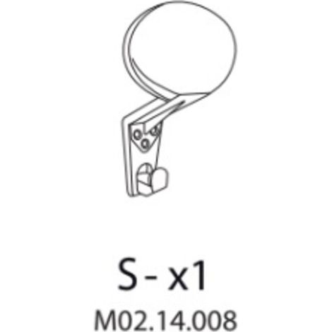 R S-x1 M02.14.008 X ARMADIO SPOGLIATOIO RESINA A 1 POSTO IN KIT C/SERRAT