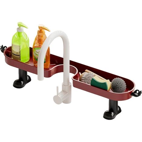 Rack Enlarged U Shaped Drying Rack Drain Tray with Hook and