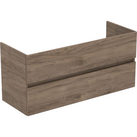 Ideal Standard Eurovit+ - Mueble de lavabo, 55x120x44 cm, 2 cajones, nogal R0266Y9 (1/5)