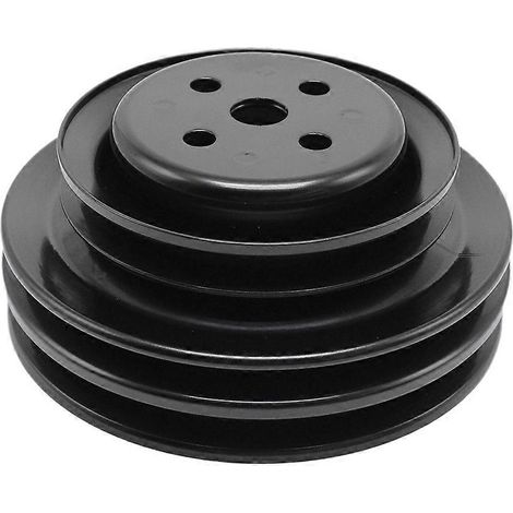 Poulie de pompe à eau moteur en acier à 3 fentes de 5,75 pouces de diamètre, compatible avec les moteurs V8 à petit bloc (1962-1977). (1/5)