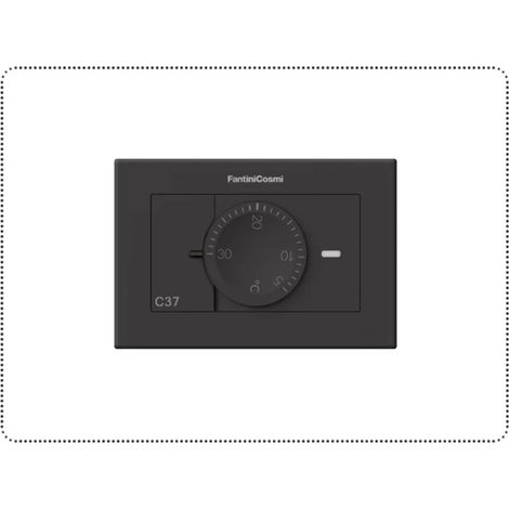 Fantini Cosmi C37A Termostato da incasso 230V Antracite (1/2)