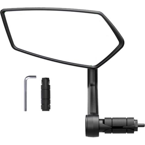 Guidon de VTT rétroviseur gauche rotatif anti-vibration pour vélo, miroir de rétroviseur de guidon de vélo, robuste et stable. (1/5)